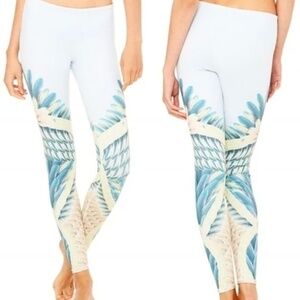 ALO X GYPSET GODDESS Airbrush Tropical print Leggings SZ S